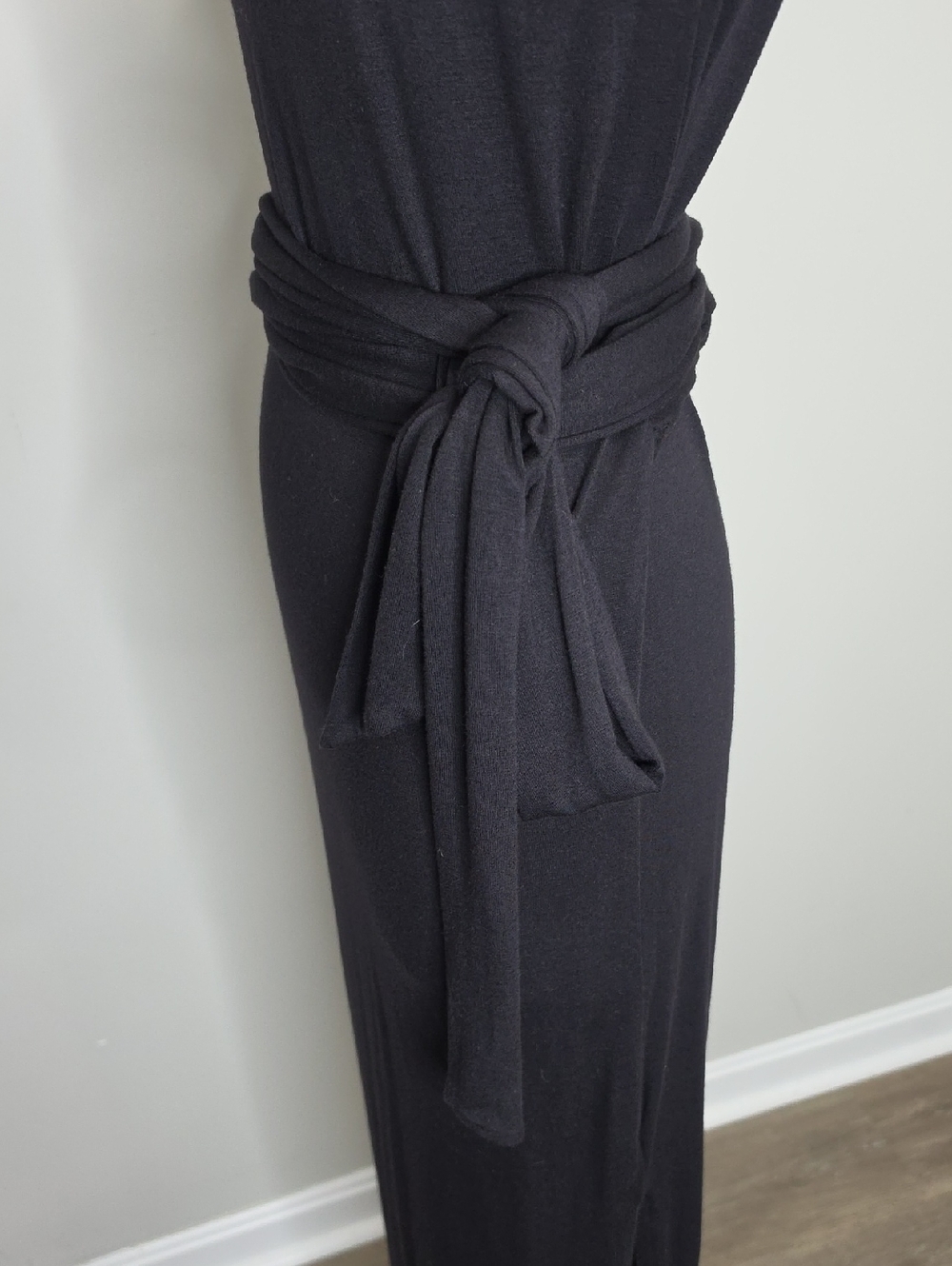 Modern Citizen Eden Sleeveless Tie-Front Dress Small Black Elegant - Picture 9 of 9
